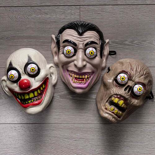 Horror Zombine Vampire Clown Skull Mask Cosplay Plastic