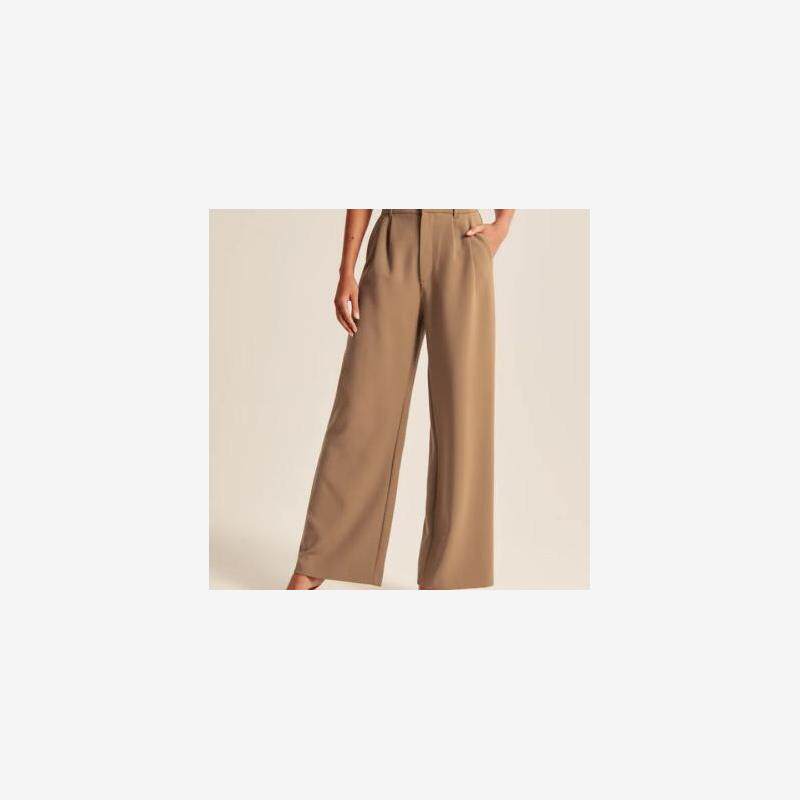 High waist versatile suit with wide leg pant女百搭西装阔腿裤