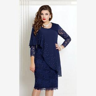 Size Ladies Dress Plus Women Party Big Femme 5XL