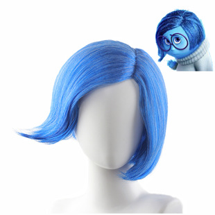 扮假发物扮演头套头饰 忧忧装 演出假发 乐乐 头脑特工队假发慕慕