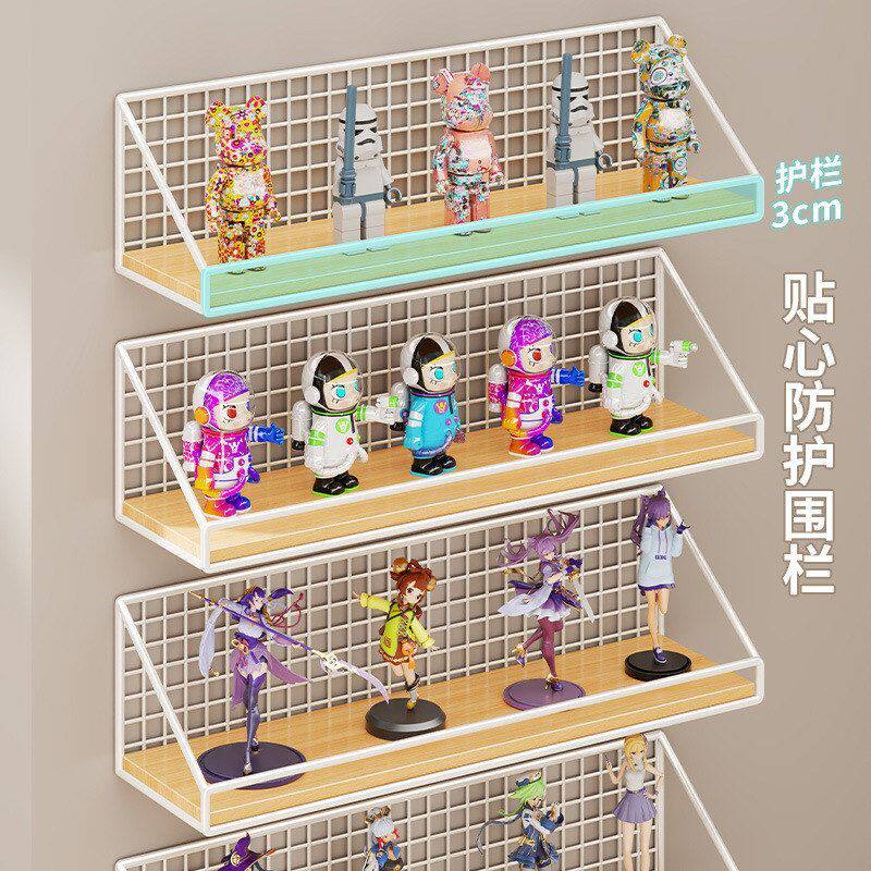 免打孔手办展示柜墙上手办收纳架挂墙置物架收纳盒手办陈列置物架