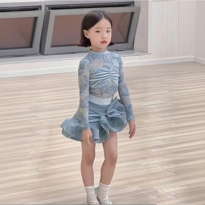 秋冬专业比赛规定新款拉丁舞服