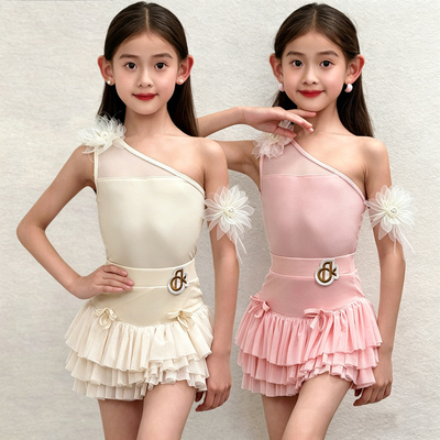 FDK儿童高端拉丁舞服少儿高级感练功服女童高级训练表演舞练习服