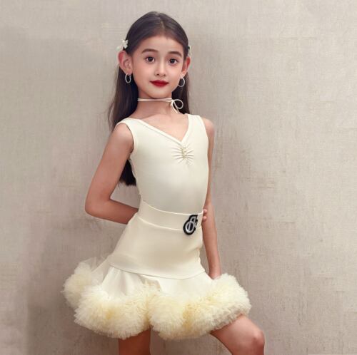 梵蒂恺拉丁舞服女童2026新款高级感少儿练功服儿童演出服套装