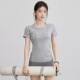 夏季 跑步T恤女紧身瑜伽服上衣专业普拉提训练健身服 速干运动短袖
