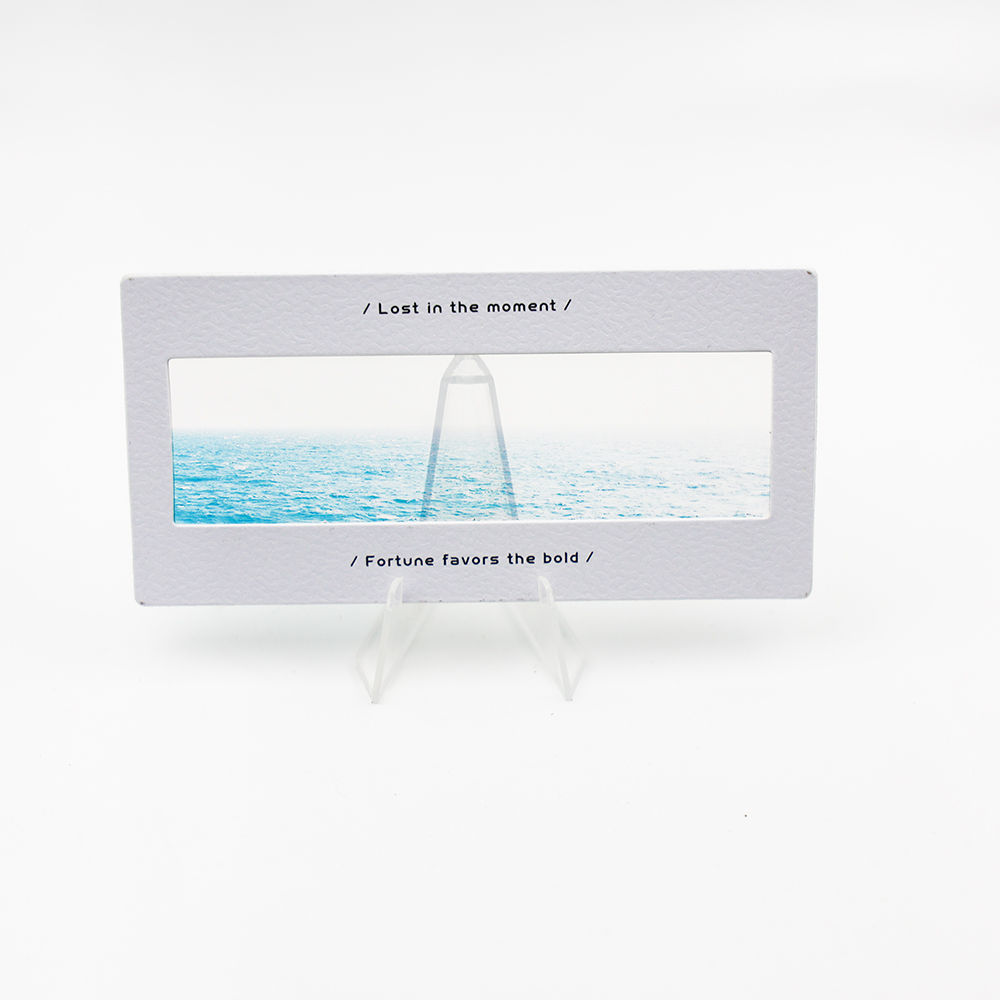 横版书签反转胶片定制光影透卡拍得立幻灯片拍立得胶片夹