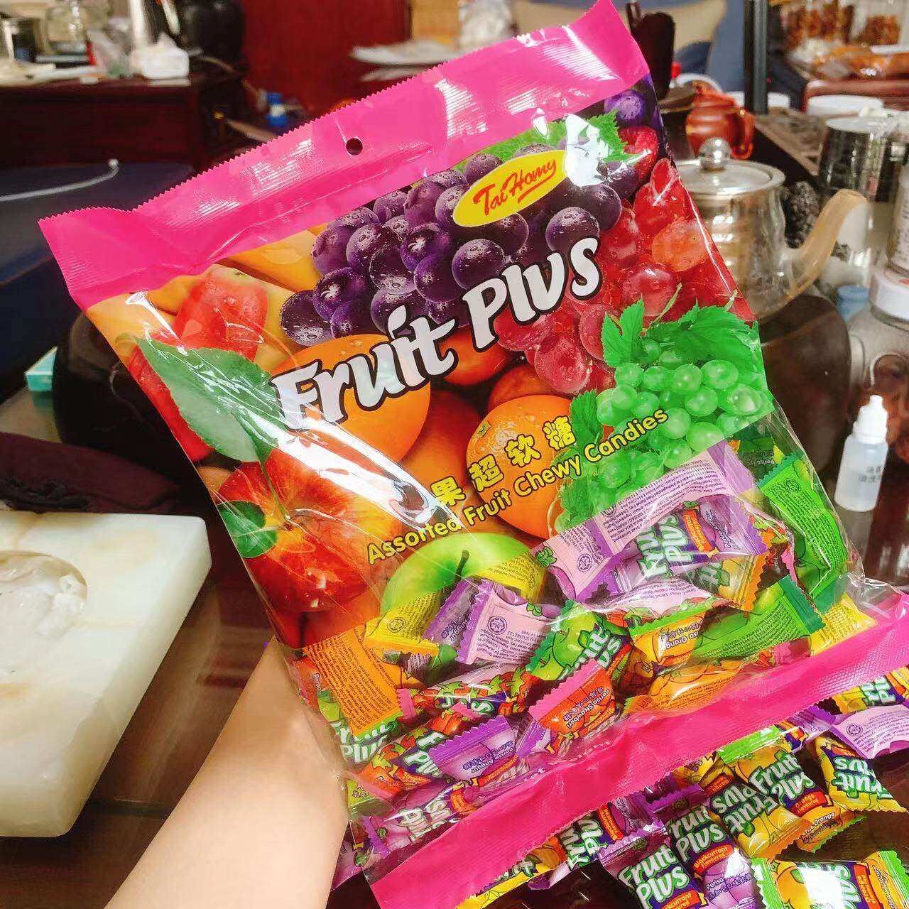 果超水果糖软糖过年年货零食新年糖果网红爆款结婚喜糖混合味500g