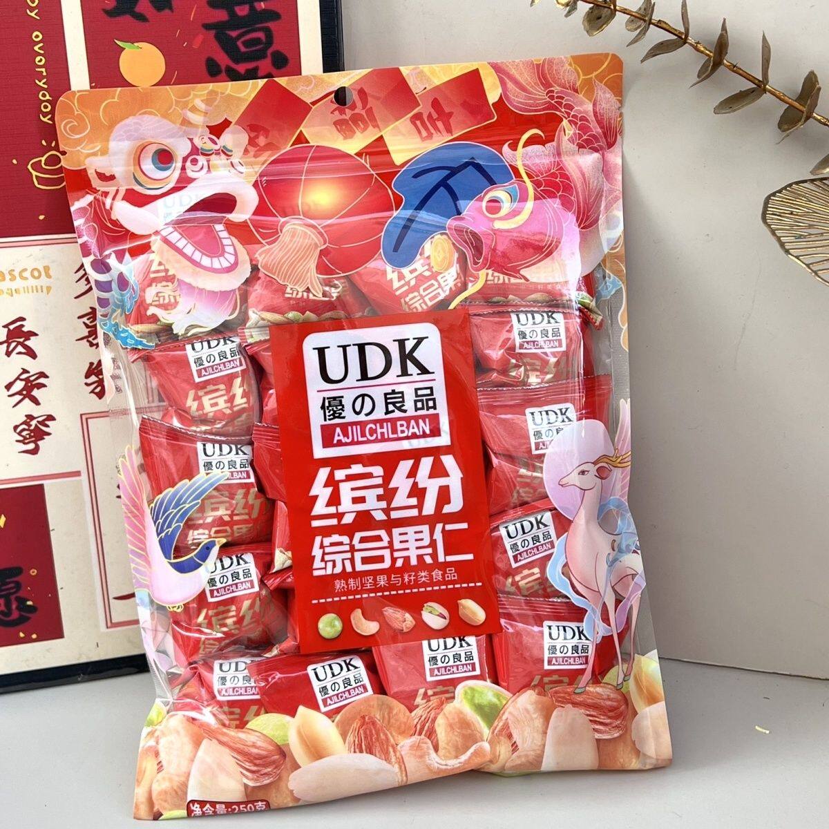 UDK优之良品混合果仁独立包装早餐综合坚果送礼喜庆年货便携袋装