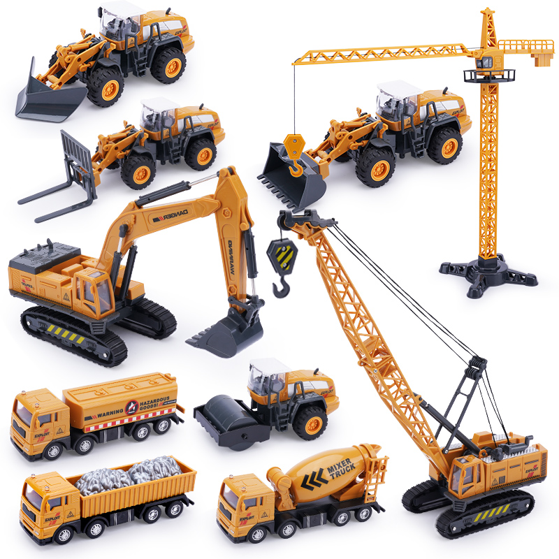 耐摔儿童挖土机礼物工程车