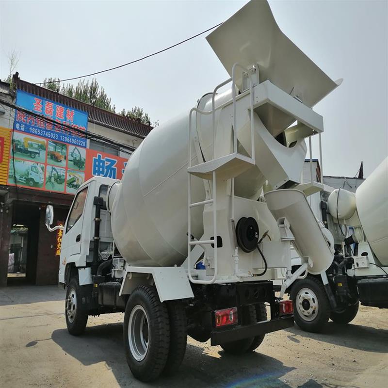 i干料搅a拌车3方混凝土车城市建设载轮式k移动混凝土