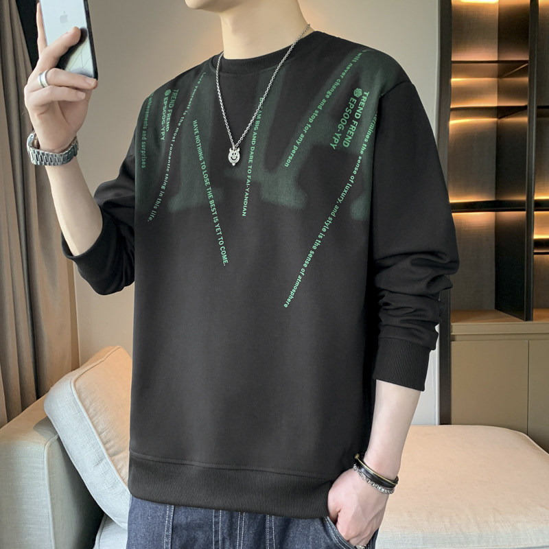 男士春秋季圆领卫衣新款宽松潮流百搭休闲长袖t恤男款上衣秀禾服,男装,秀禾服,淘宝优惠券,粉丝福利购,淘宝优惠卷