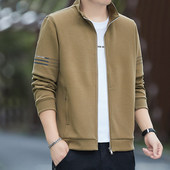 卫衣立领夹克外套时尚 男士 休闲运动中青年 长袖 高级感开衫 新款 冬季