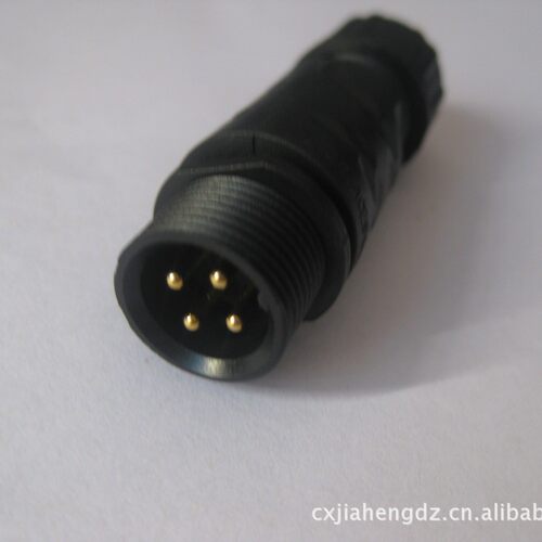 航空插头led防水连接器FUS-1-4芯 防水等级IP68 M14