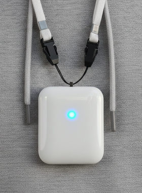 跨境随身穿戴式空气净化挂脖式除烟除花粉发生器负离子净化器