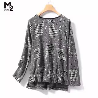 m2奥莱店春秋妈妈打底衫小衫