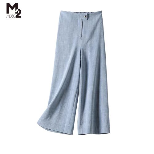 M2新款七分裤女直筒裤