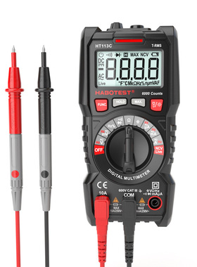 habotest工厂店ht113c数字万用表自动量程小型专业数显防烧表
