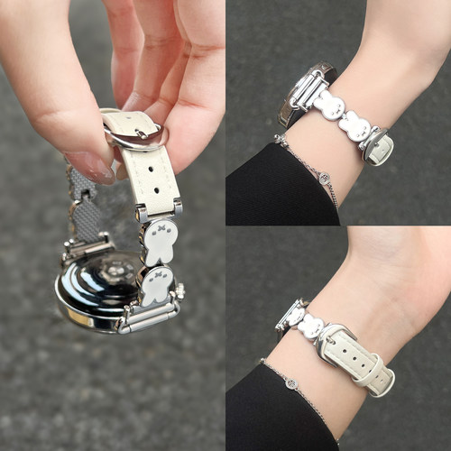 学长家创意米菲兔间皮质表带秋冬