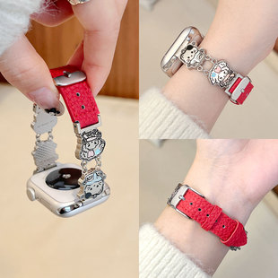 gt高颜值女生智能手表vivowatch5腕带秋冬天女款 watch iqoowatch3女士 真皮vivo 适用vivowatchgt2手表带新款