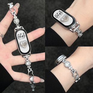 适用小米手环10手表带链创意金属9手带专用手链8陶瓷版 手腕带高级感6智能运动十代5表链4男3高颜值 系列7nfc版