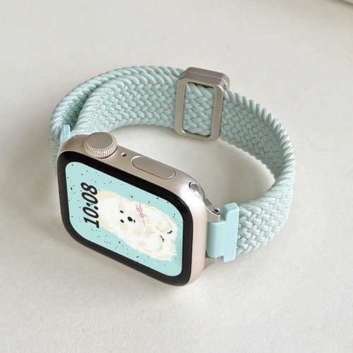 学长家新款夏日薄荷编织磁吸表带