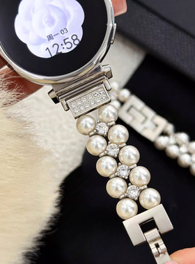 适用华为watch gt6手表带新款手链watchgt5智能运动手表链watch4系列女款真皮3pro专用高端腕表带2女士精致