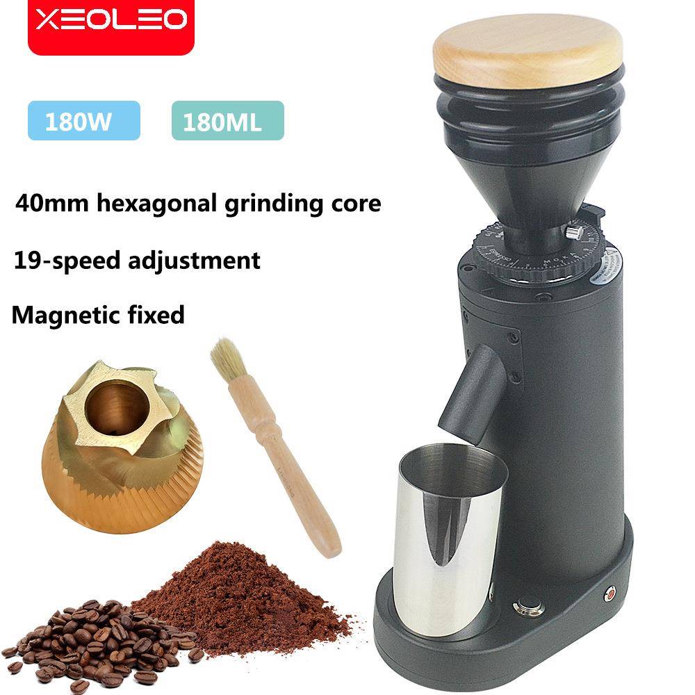 磨豆机小型家用咖啡磨粉器自动出粉咖啡机40mm锥刀研磨机电控定量