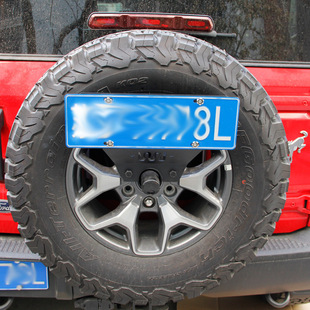 适用于2021+烈马越野改装件 后备胎牌照支架 车牌架 牌照托