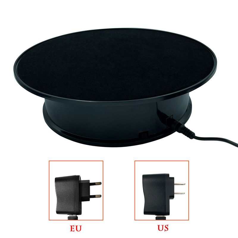 电动转盘旋转展示台摄影小珠宝直