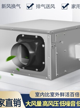 静音型管道排风机 DPT31-64B 8000风量  750pa 2.5kW 接管口径315