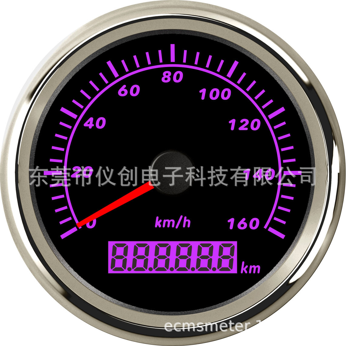 七彩GPS速度表里程160KM总里程