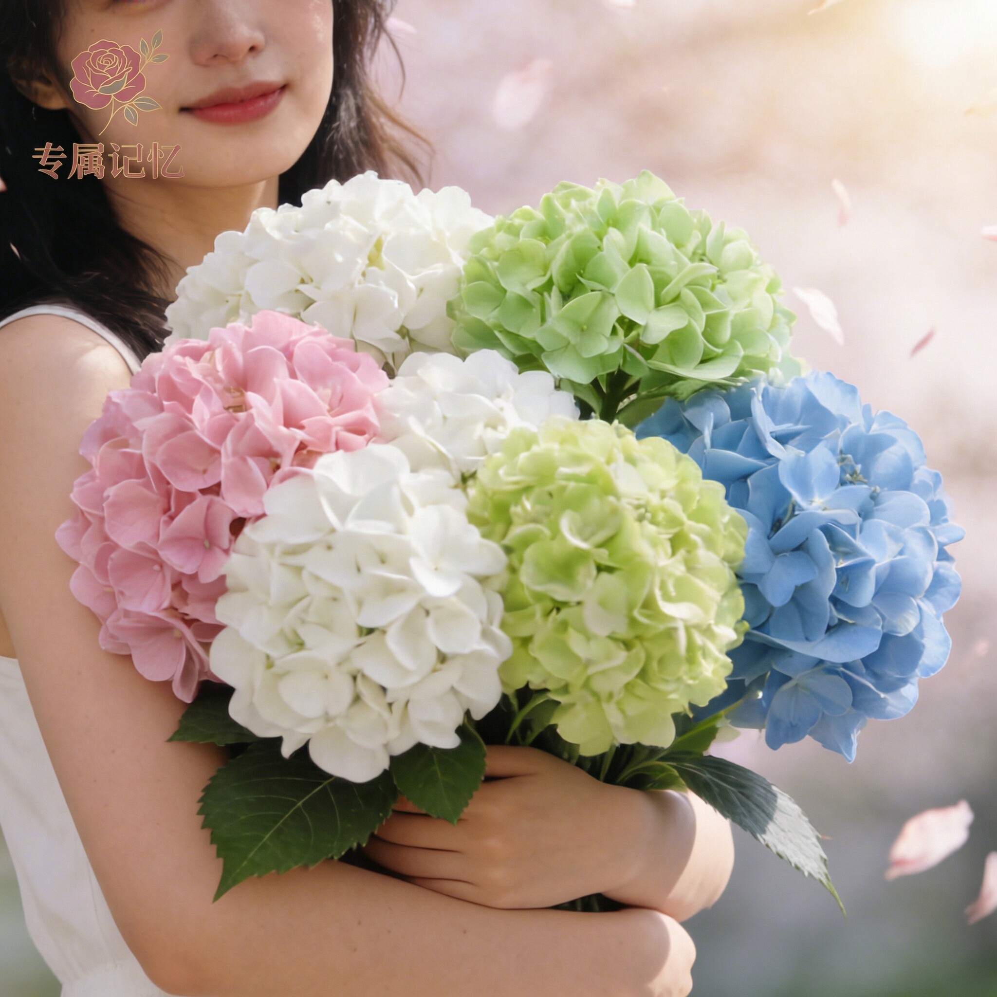 绣球花仿真花手感保湿高级感逼真图片