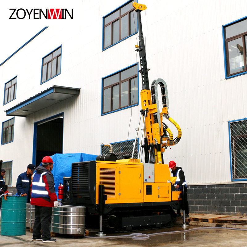 旋转钻机柴油动力400m深度核心部件水泵和电机用于ZY-600岩芯钻机