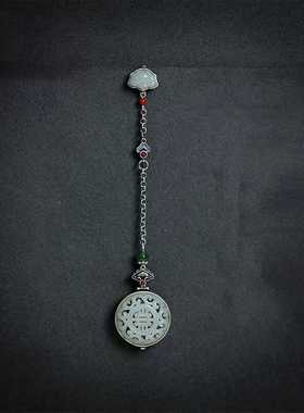 镂空香囊可打开吊坠925银复古中国风旗袍压襟挂件流苏汉服配饰女