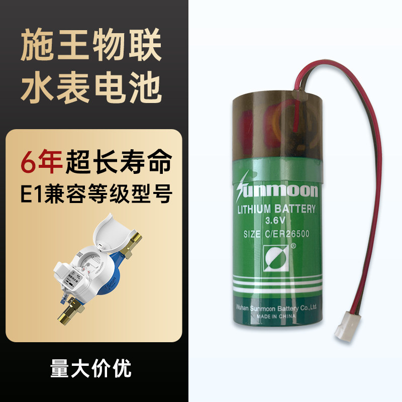 施王物联 4G NB 蓝牙智能水表电池3.6V