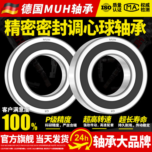 德国进口密封调心球轴承大全双列