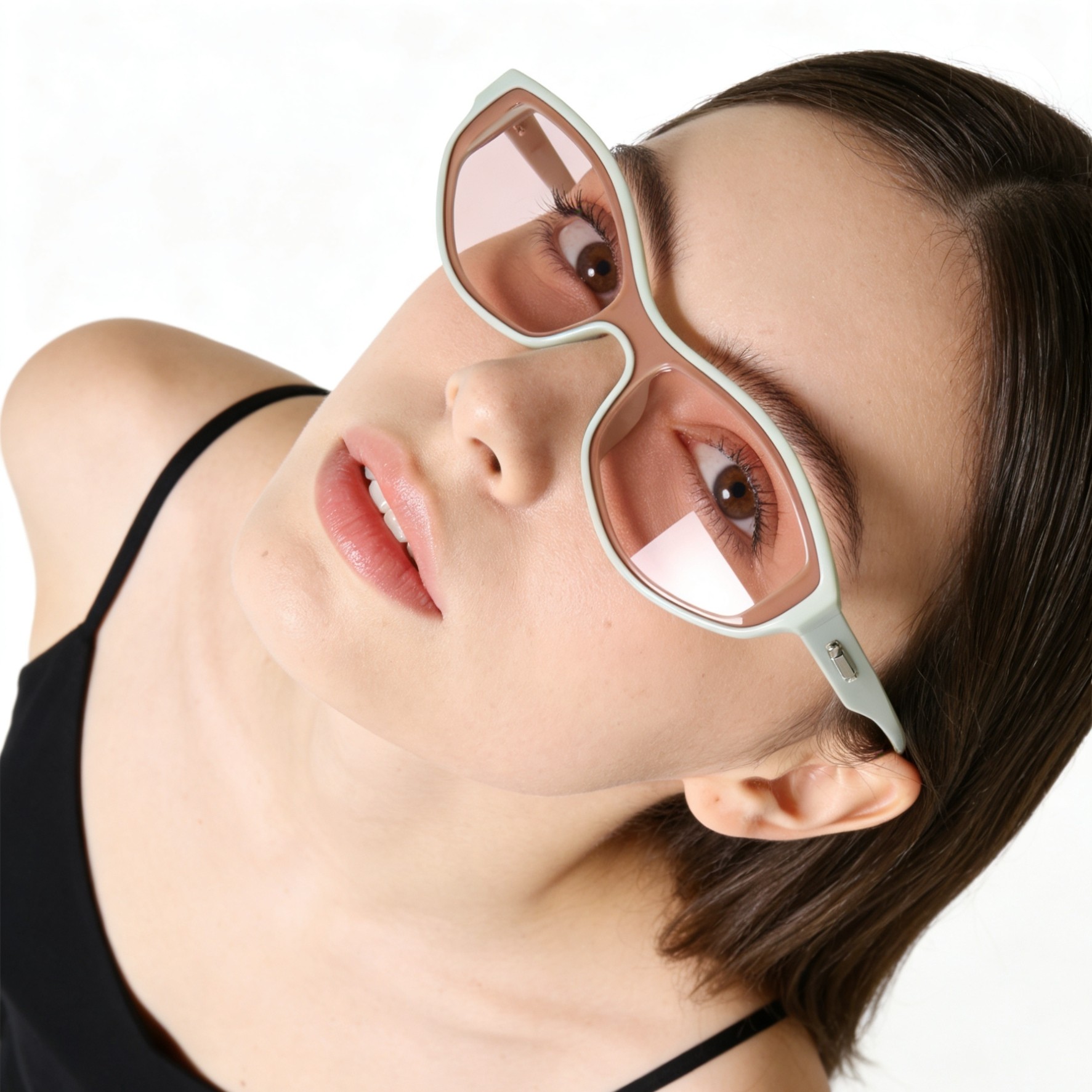 猫眼连体一片式个性太阳眼镜UV400防紫外线辐射防晒墨镜