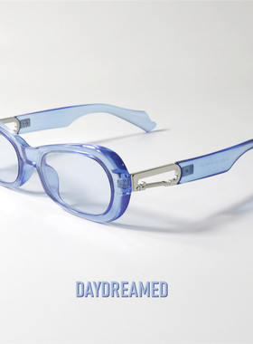 嘻哈风格椭圆形渐变色粗框墨镜