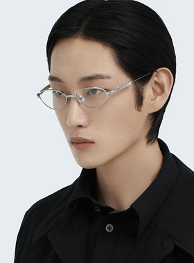 椭圆形金属框防蓝光眼镜UV400防紫外线辐射gm风格近视太阳眼镜框