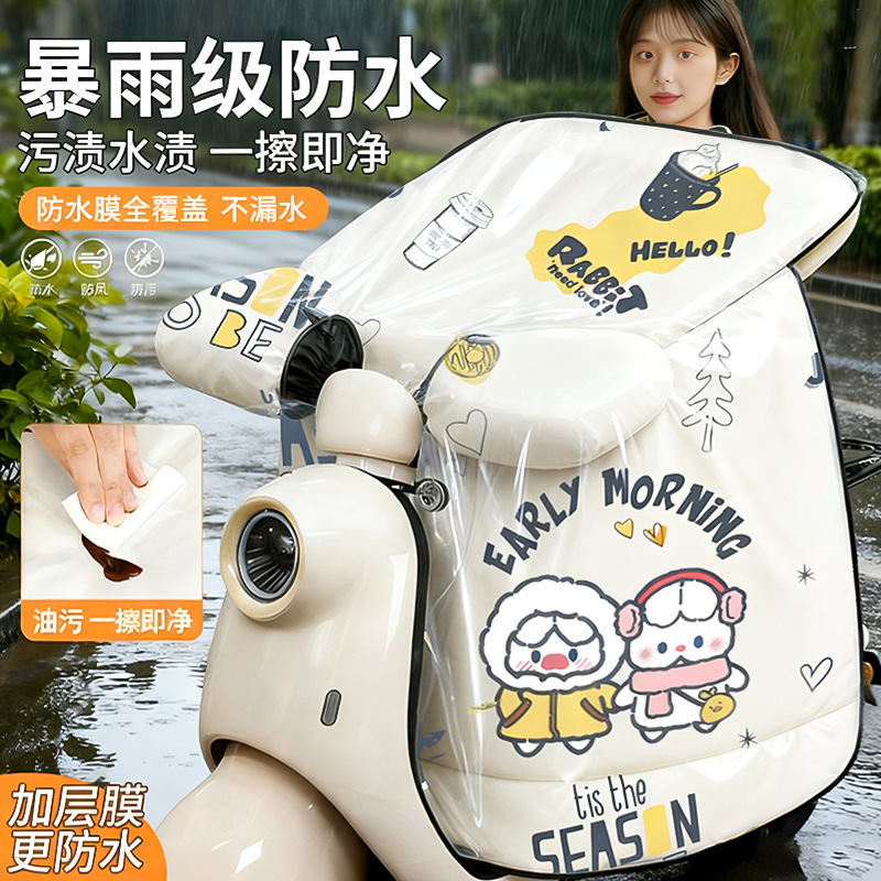 电动车加绒挡风防水钢化膜