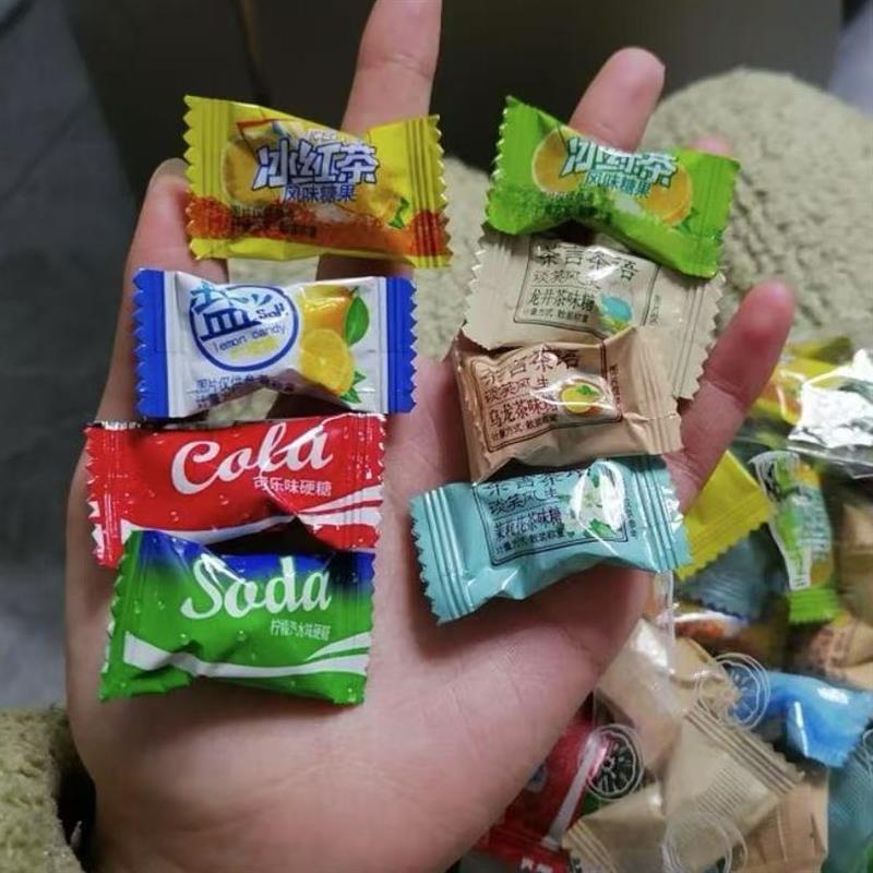 *新日期茶韵当道婚庆喜糖乌龙茶冰红茶冰绿茶柠r檬茶润喉糖独立装