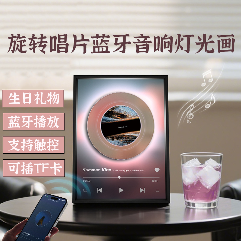 生日礼物新年送女生闺蜜男生高级感小众蓝牙音响氛围灯音箱小夜灯