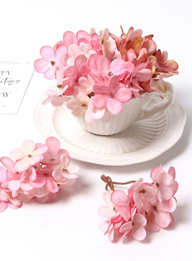 仿真绣球花 假花绢花 diy手工花环胸花材料 婚庆婚礼花墙拱门装饰