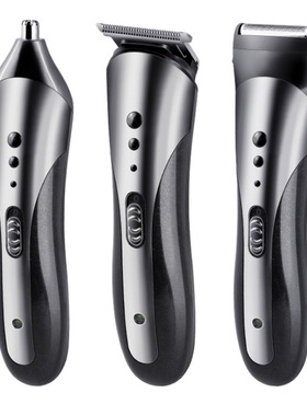 跨境KEMEI剃须刀KM1407KM-1419 KM-1506理发器鼻毛器三合一电推子