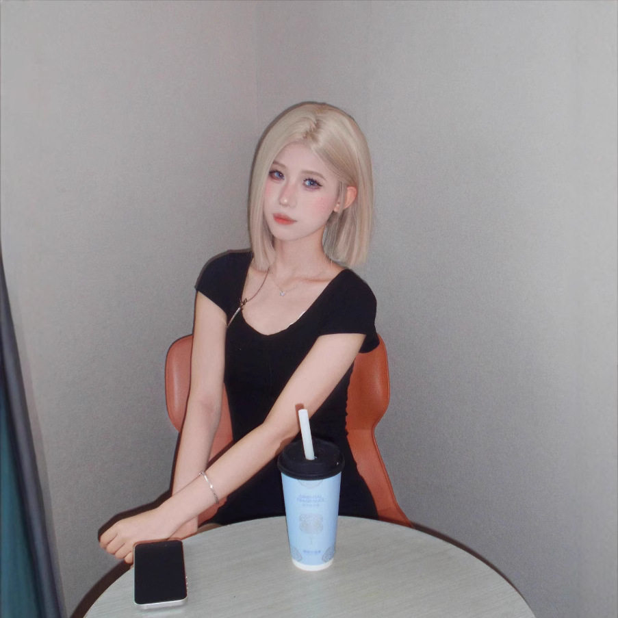 许昌假发粉金色女小额蕾丝短发夏日假发中分全头发型万用全头套