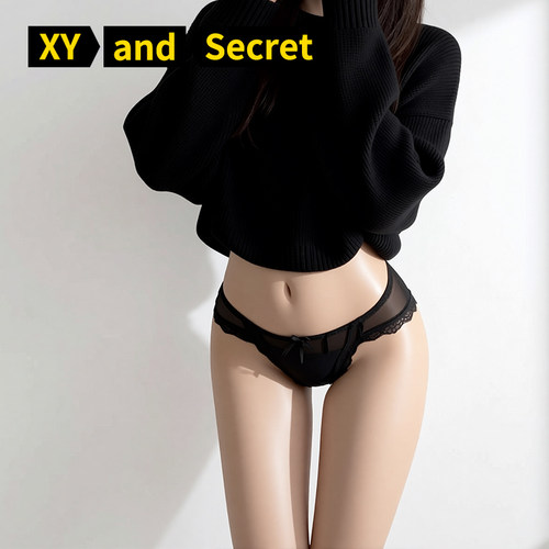 半透明性感蕾丝边内裤女