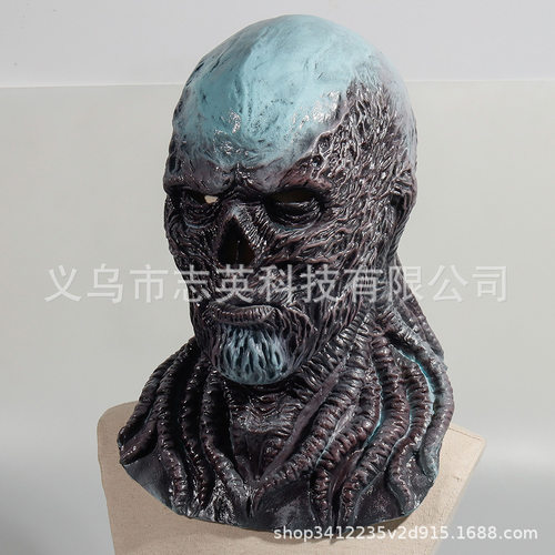 怪奇物语4维克纳Vecna乳胶面具头套Stranger things万圣节cos