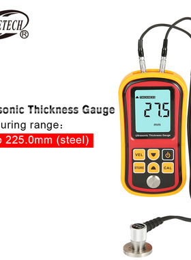 BENETECH标智超声波测厚仪金属测厚仪钢板厚度仪数显测厚表GM100