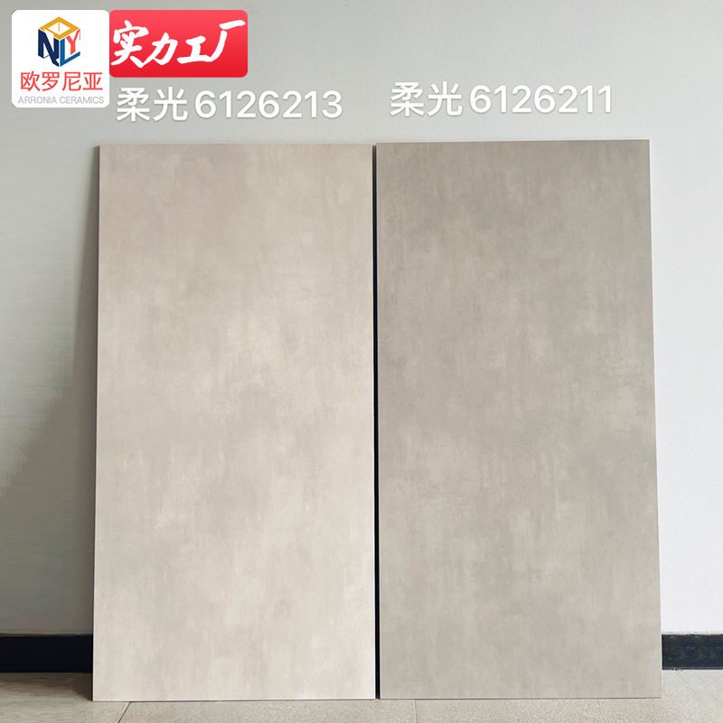 侘寂风微水泥瓷砖600x1200卫生间素色墙砖房间客厅防滑柔光地砖
