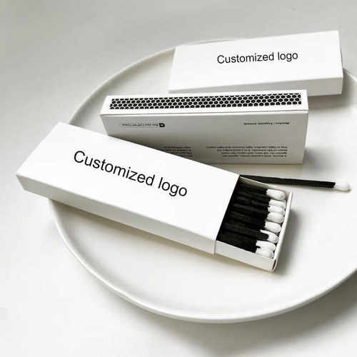 跨境现货库存火柴出口品质原创黑杆白头白盒蜡烛长火柴盒装